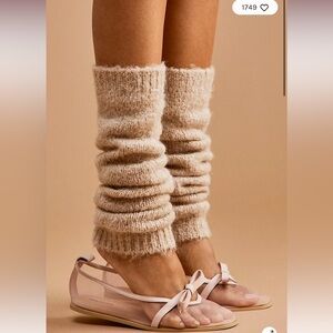 BNIB Free People Pink Mesh Bow Flats